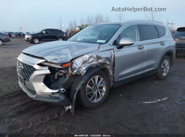 5NMS5CAD5LH245698 2020 HYUNDAI SANTA FE Silver Передня ліва чверть