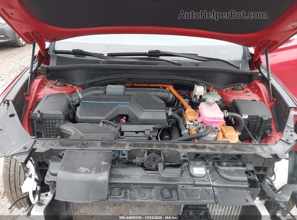 5NMS5DA13PH003512 2023 HYUNDAI SANTA FE HYBRID Red Вид ззаду