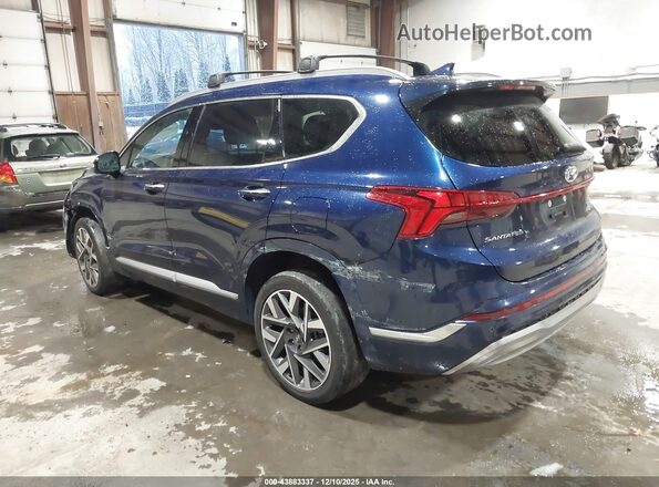 5NMS5DAL2NH480303 2022 HYUNDAI SANTA FE CALLIGRAPHY Blue Rear left
