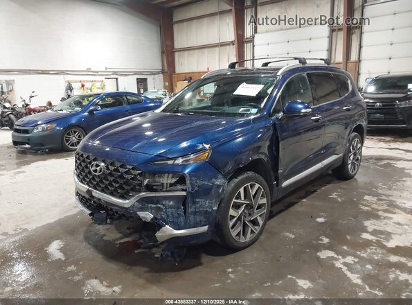 5NMS5DAL2NH480303 2022 HYUNDAI SANTA FE CALLIGRAPHY Blue Front left