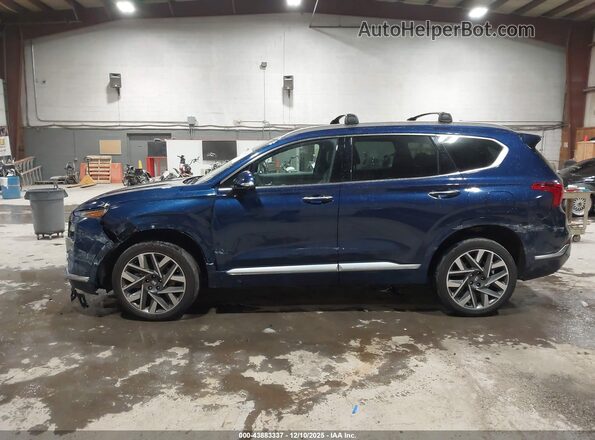 5NMS5DAL2NH480303 2022 HYUNDAI SANTA FE CALLIGRAPHY Blue 360 interior view