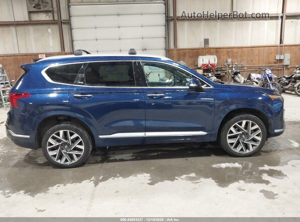 5NMS5DAL2NH480303 2022 HYUNDAI SANTA FE CALLIGRAPHY Blue Rear interior view