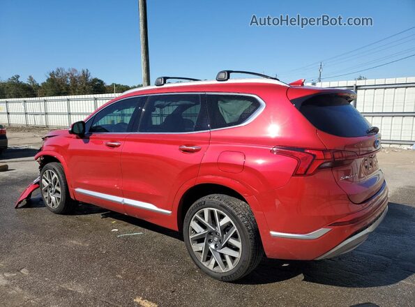 5NMS5DAL9PH574407 2023 HYUNDAI SANTA FE CALLIGRAPHY Red Trasero izquierdo