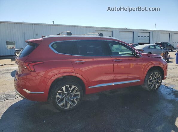 5NMS5DAL9PH574407 2023 HYUNDAI SANTA FE CALLIGRAPHY Red Trasero derecho