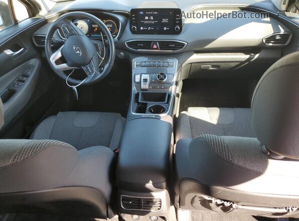 5NMS6DAJ0MH322228 2021 HYUNDAI SANTA Black წინა პანელის ხედი