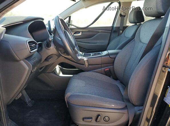 5NMS6DAJ0MH322228 2021 HYUNDAI SANTA Black წინა სალონის ხედი