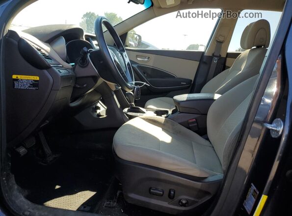 5NMZUDLB7HH035307 2017 HYUNDAI SANTA Blue Widok wnętrza z przodu
