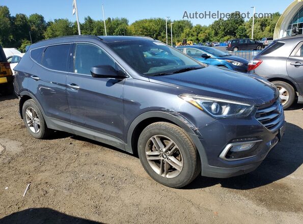 5NMZUDLB7HH035307 2017 HYUNDAI SANTA Blue Przód prawy