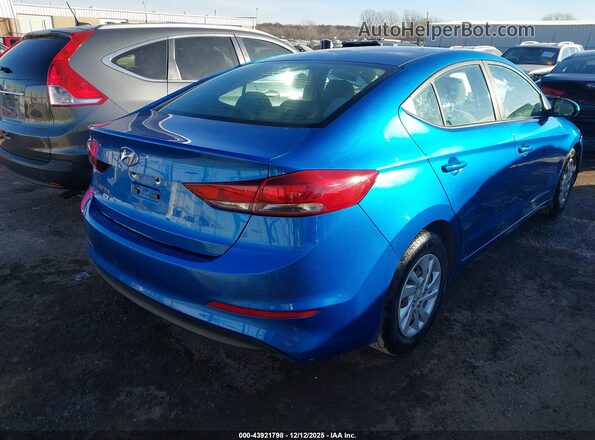 5NPD74LF9JH259532 2018 HYUNDAI ELANTRA Blue Rear right
