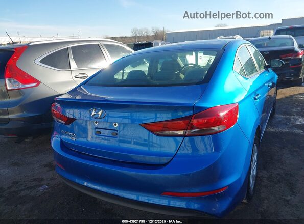 5NPD74LF9JH259532 2018 HYUNDAI ELANTRA Blue 