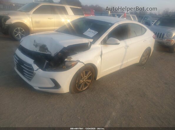 5NPD84LF0JH339914 2018 HYUNDAI ELANTRA White Vista tres cuartos delantera izquierda