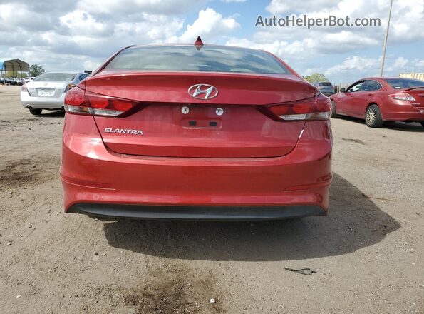 5NPD84LF3JH333007 2018 HYUNDAI ELANTRA Red Вид ззаду