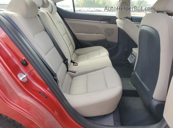5NPD84LF3JH333007 2018 HYUNDAI ELANTRA Red Вид задніх сидінь