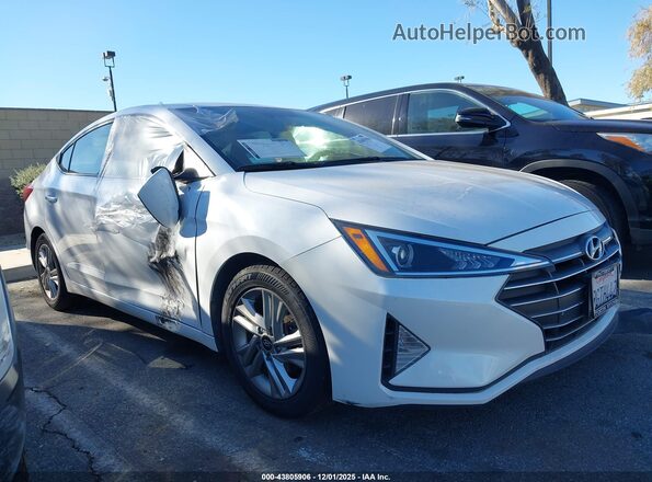 5NPD84LF4LH571595 2020 HYUNDAI ELANTRA White Դիմացի տեսք