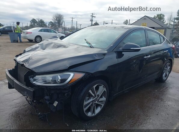 5NPD84LF7HH098167 2017 HYUNDAI ELANTRA Black Przód lewy