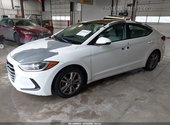 5NPD84LF9HH052212 2017 HYUNDAI ELANTRA White Առջևի ձախ երեք քառորդ տեսարան