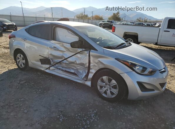 5NPDH4AE1GH728001 2016 HYUNDAI ELANTRA Серебряный Передняя правая четверть