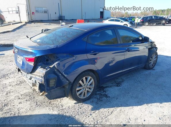 5NPDH4AE2GH657701 2016 HYUNDAI ELANTRA Dark Blue 