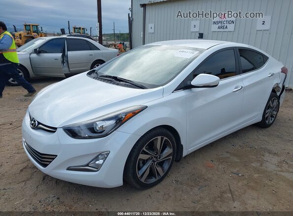 5NPDH4AE7GH668208 2016 HYUNDAI ELANTRA Белый Передняя левая четверть