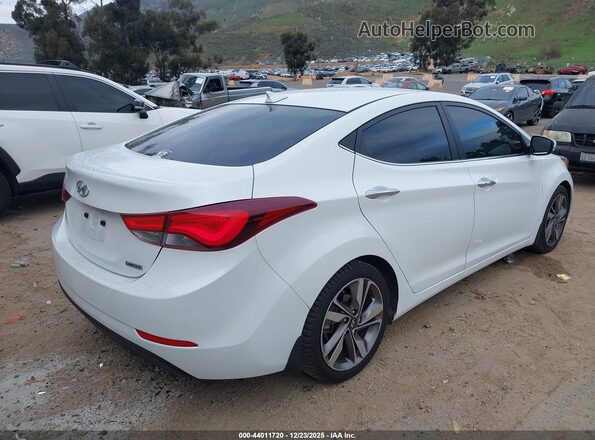 5NPDH4AE7GH668208 2016 HYUNDAI ELANTRA Белый Задняя правая четверть