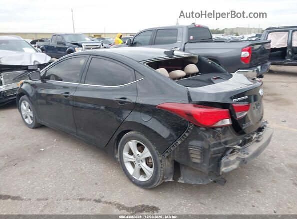 5NPDH4AE9GH717120 2016 HYUNDAI ELANTRA Black Задня ліва чверть