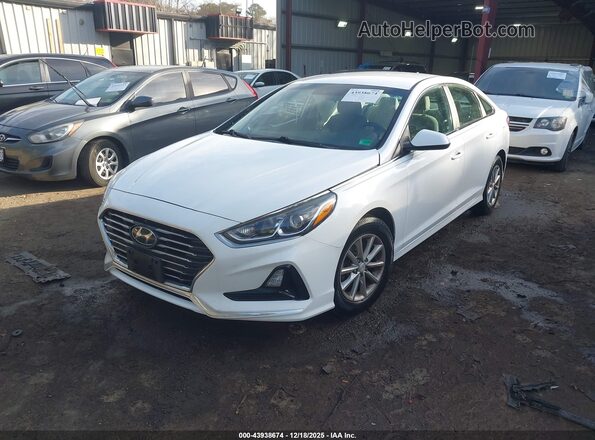 5NPE24AF0KH755942 2019 HYUNDAI SONATA White Передня ліва чверть