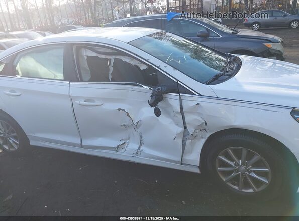 5NPE24AF0KH755942 2019 HYUNDAI SONATA White Вид спереду