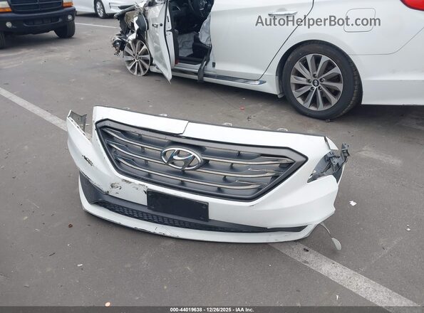 5NPE34AF2GH434117 2016 HYUNDAI SONATA White წინა პანელის ხედი