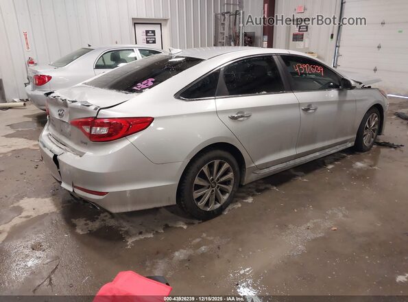 5NPE34AF4HH525665 2017 HYUNDAI SONATA Серебряный Задняя правая четверть
