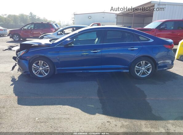 5NPE34AF5JH723256 2018 HYUNDAI SONATA Blue 