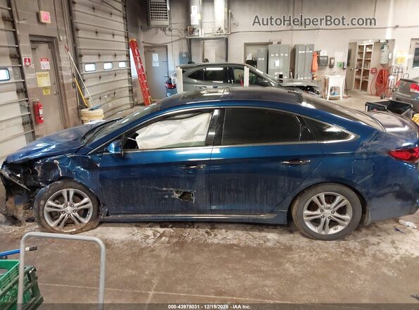 5NPE34AF7JH661696 2018 HYUNDAI SONATA Blue 