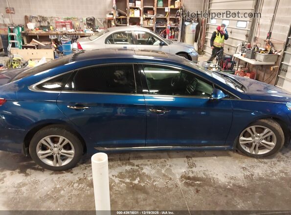 5NPE34AF7JH661696 2018 HYUNDAI SONATA Blue 