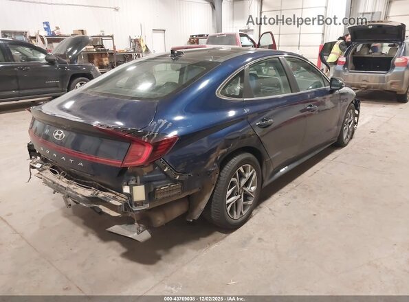 5NPEF4JA9LH004476 2020 HYUNDAI SONATA Blue Задня права чверть