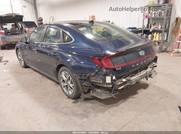 5NPEF4JA9LH004476 2020 HYUNDAI SONATA Blue Задня ліва чверть