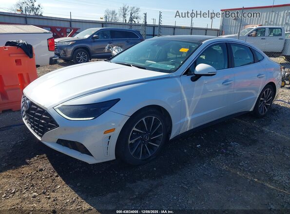 5NPEH4J23LH018201 2020 HYUNDAI SONATA White Front left