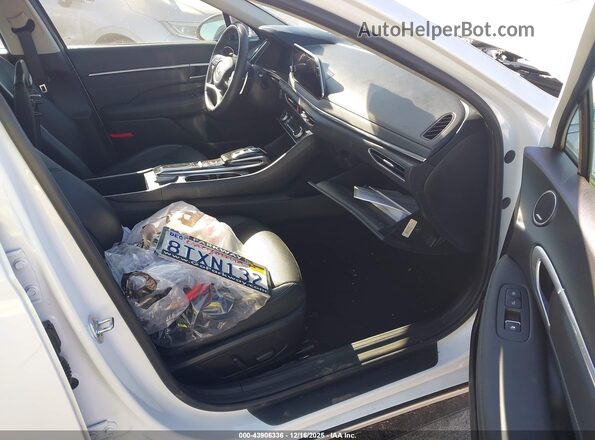 5NPEH4J24LH032995 2020 HYUNDAI SONATA White Vista interior delantera