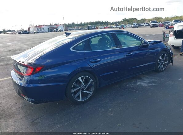 5NPEJ4J27NH142060 2022 HYUNDAI SONATA Blue Հետևի աջ