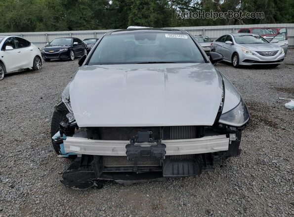 5NPEK4JC0MH108837 2021 HYUNDAI SONATA Gray Դիմացի տեսք