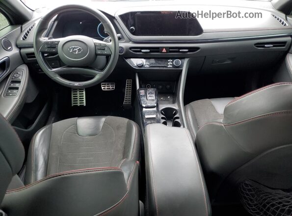 5NPEK4JC0MH108837 2021 HYUNDAI SONATA Gray Առջևի վահանակի տեսք