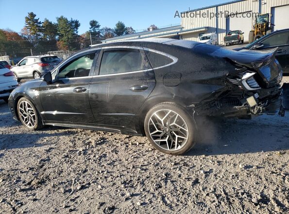 5NPEK4JC9NH134337 2022 HYUNDAI SONATA Black Tył lewy