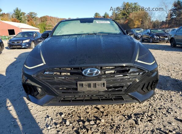 5NPEK4JC9NH134337 2022 HYUNDAI SONATA Black Widok z przodu