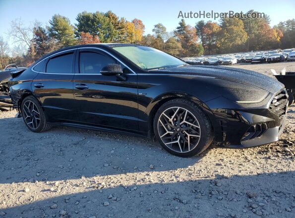 5NPEK4JC9NH134337 2022 HYUNDAI SONATA Black Przód prawy