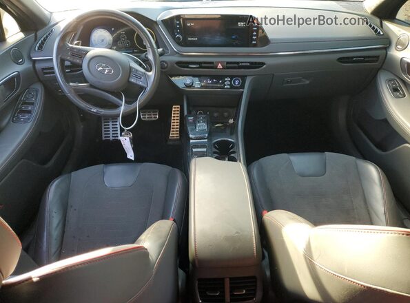 5NPEK4JC9NH134337 2022 HYUNDAI SONATA Black Widok deski rozdzielczej
