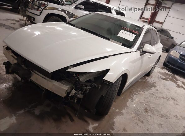 5NPEL4JAXLH052528 2020 HYUNDAI SONATA White Przód lewy