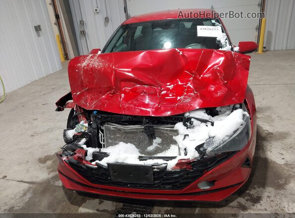5NPLM4AG2MH048516 2021 HYUNDAI ELANTRA Red Սարքավորումների վահանակի տեսք