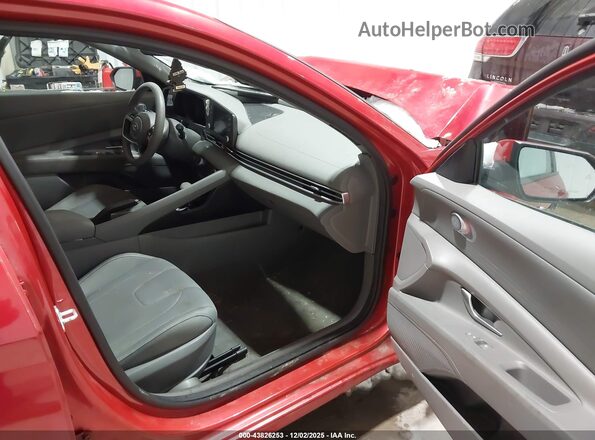 5NPLM4AG2MH048516 2021 HYUNDAI ELANTRA Red Սալոնի դիմացի տեսք