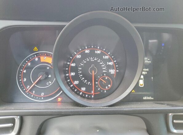 5NPLM4AG2NH079489 2022 HYUNDAI ELANTRA Белый Вид щитка приборов