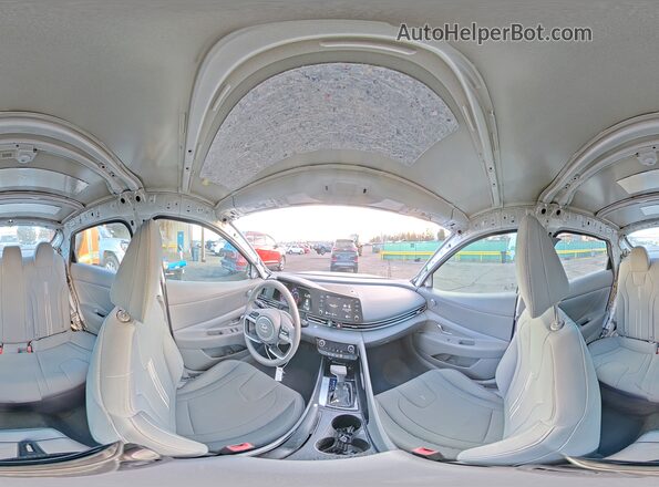 5NPLM4AG2NH079489 2022 HYUNDAI ELANTRA Белый Панорамный вид салона 360°