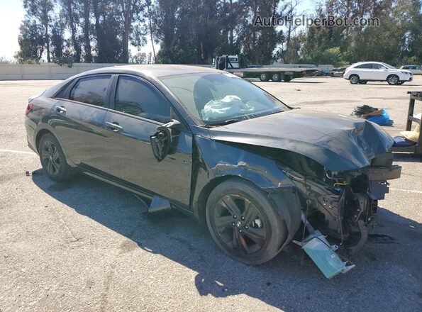 5NPLM4AG3NH077556 2022 HYUNDAI ELANTRA Серый Передняя правая четверть