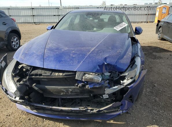 5NPLM4AG4NH068767 2022 HYUNDAI ELANTRA Blue წინა ხედი